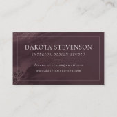 Gekristalliseerde Mauve Agaat | Stoffelijk Roos Ro Visitekaartje (Achterkant)