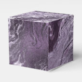Gekristalliseerde Paarse agaat | Moody gemarmerde  Bedankdoosjes (Voorkant Zijde)