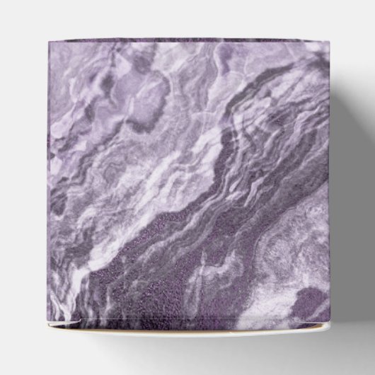 Gekristalliseerde Paarse agaat | Moody gemarmerde  Bedankdoosjes (Bovenkant)