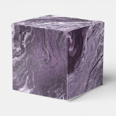 Gekristalliseerde Paarse agaat | Moody gemarmerde  Bedankdoosjes (Achterkant)