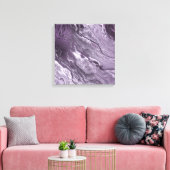 Gekristalliseerde Paarse agaat | Moody gemarmerde Canvas Afdruk (Insitu (Woonkamer))