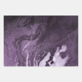 Gekristalliseerde Paarse agaat | Moody gemarmerde Inpakpapier Vel (Voorkant 2)