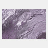 Gekristalliseerde Paarse agaat | Moody gemarmerde Inpakpapier Vel (Voorkant)