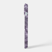 Gekristalliseerde Paarse agaat | Moody gemarmerde  iPhone 15 Case (Linkerkant)