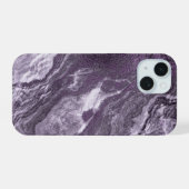 Gekristalliseerde Paarse agaat | Moody gemarmerde  iPhone 15 Case (Achterkant horizontaal)