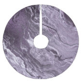 Gekristalliseerde Paarse agaat | Moody gemarmerde  Kerstboom Rok (Voorkant)