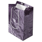 Gekristalliseerde Paarse agaat | Moody gemarmerde  Medium Cadeauzakje (Voorkant Gekanteld)