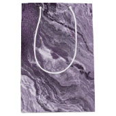 Gekristalliseerde Paarse agaat | Moody gemarmerde  Medium Cadeauzakje (Voorkant)