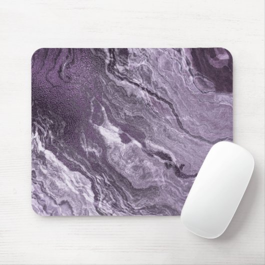 Gekristalliseerde Paarse agaat | Moody gemarmerde Muismat (Met muis)