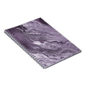 Gekristalliseerde Paarse agaat | Moody gemarmerde  Notitieboek (Rechterzijde)