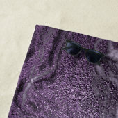 Gekristalliseerde Paarse agaat | Moody gemarmerde  Strandlaken (In situ)