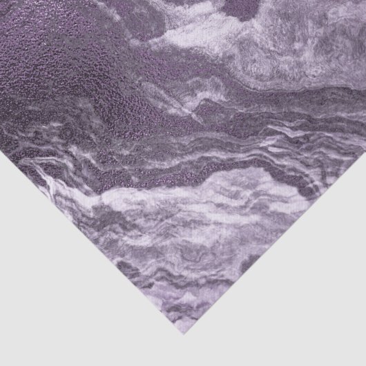 Gekristalliseerde Paarse agaat | Moody gemarmerde Tissuepapier (Detail)