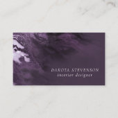 Gekristalliseerde Paarse agaat | Moody gemarmerde  Visitekaartje (Voorkant)