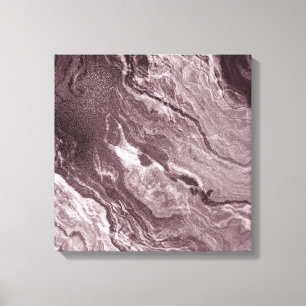 Gekristalliseerde rode agaat   Ruby Crimson gemarm Canvas Afdruk