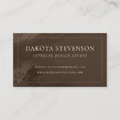 Gekristalliseerde rode agaat | Ruby Crimson gemarm Visitekaartje (Achterkant)