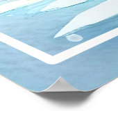 Gekristalliseerde schattige Baby draak Poster (Hoek)