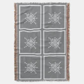 Gekristalliseerde Sneeuwvlok Deken (Voorkant Verticaal)