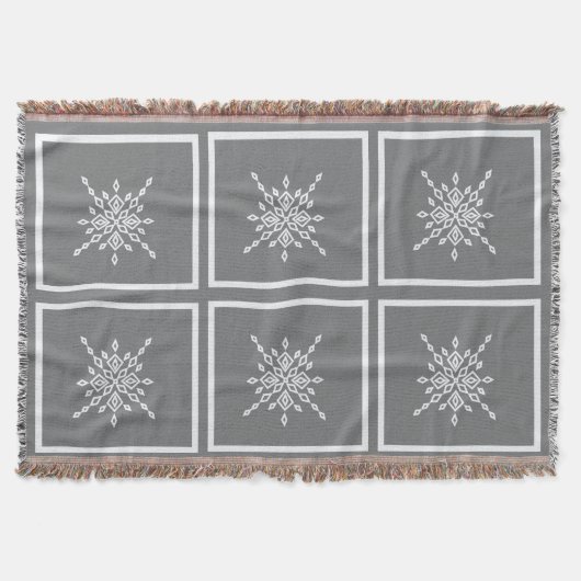 Gekristalliseerde Sneeuwvlok Deken (Voorkant)