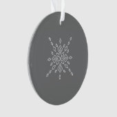 Gekristalliseerde Sneeuwvlok Ornament (voorkant)
