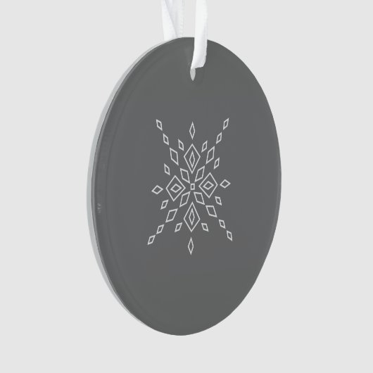 Gekristalliseerde Sneeuwvlok Ornament (voorkant)
