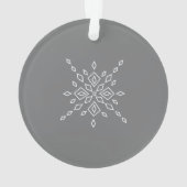Gekristalliseerde Sneeuwvlok Ornament (achterkant)