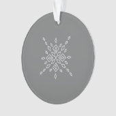 Gekristalliseerde Sneeuwvlok Ornament (voorkant)