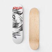 gekromd persoonlijk skateboard (Voorkant)