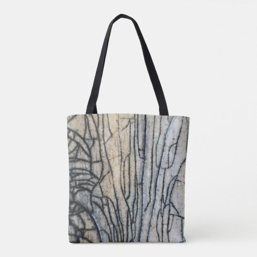 gekromd tote bag (Achterkant)