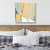 Gekromde lijnen en gedempte aartafels canvas afdruk (Insitu (Slaapkamer))