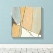 Gekromde lijnen en gedempte aartafels canvas afdruk (Insitu (Houten vloer))