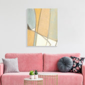 Gekromde lijnen en gedempte aartafels canvas afdruk (Insitu (Woonkamer))