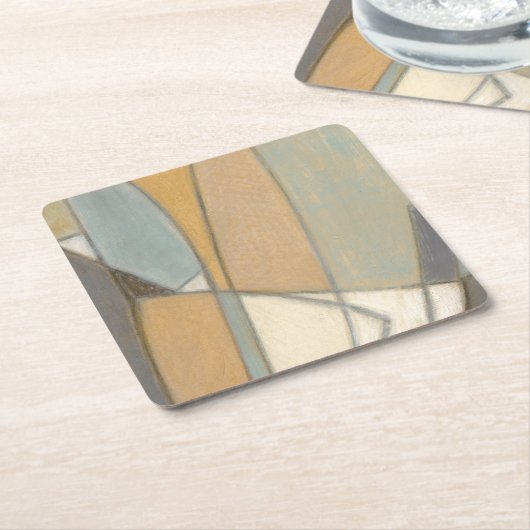 Gekromde lijnen en gedempte aartafels kartonnen onderzetters (Schuin)