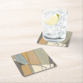 Gekromde lijnen en gedempte aartafels kartonnen onderzetters (Insitu)