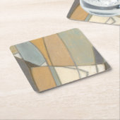 Gekromde lijnen en gedempte aartafels kartonnen onderzetters (Schuin)