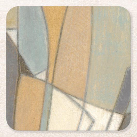 Gekromde lijnen en gedempte aartafels kartonnen onderzetters (Voorkant)