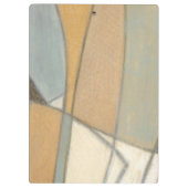 Gekromde lijnen en gedempte aartafels klembord (Achterkant)