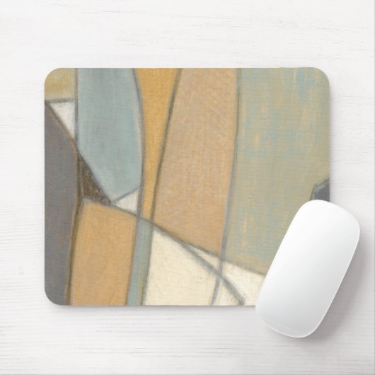 Gekromde lijnen en gedempte aartafels muismat (Met muis)