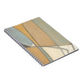 Gekromde lijnen en gedempte aartafels notitieboek (Rechterzijde)