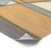 Gekromde lijnen en gedempte aartafels poster (Hoek)