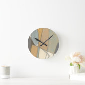 Gekromde lijnen en gedempte aartafels ronde klok (Huis)