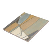 Gekromde lijnen en gedempte aartafels tegeltje (Zijkant)