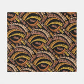 Gekromde pianoketoestel fleece deken (Voorkant (Horizontaal))