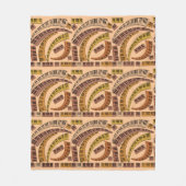 Gekromde pianoketoestel fleece deken (Voorkant)