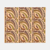 Gekromde pianoketoestel fleece deken (Voorkant (Horizontaal))