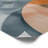 Gekromde snijlijnen met kopieerruimte poster (Hoek)