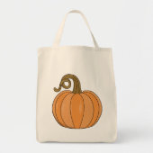Gekromde Steel Pompoen Illustratie Tote Bag (Voorkant)