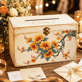Gekronkelde tak zonnebloem botanische decoupage tissuepapier