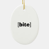 GEKROOKT FANG XMess Ornament (Achterkant)