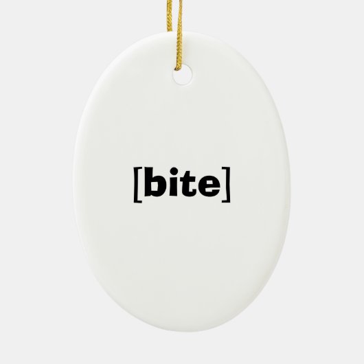 GEKROOKT FANG XMess Ornament (Achterkant)