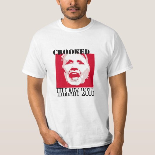 GEKROOKT HILJOAIR - - - Anti-Hillary - T-shirt (Voorkant)